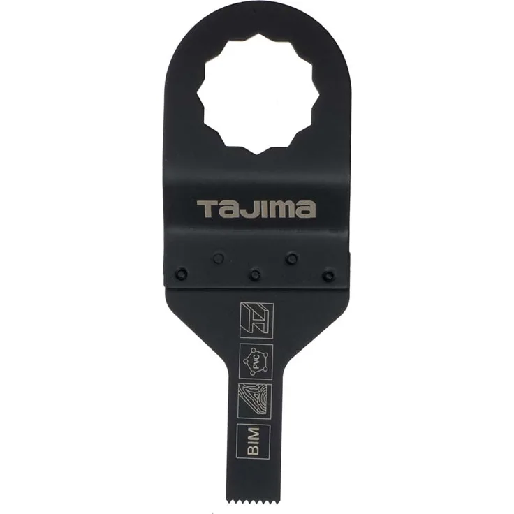 Tajima Sägezubehör Multitool Sternaufnahme feine Zahnung für dünnes Blech, Kupfer, Aluminiumprofile, Holz, Kunststoff Sägeblatt: 10 mm Bi-Metall, SBM10