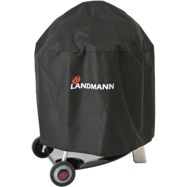LANDMANN 14335 Grillabdeckung, für Grills mit den Maßen Ø 66 x 55, schwarz, Breite 66 cm, Höhe 55 cm