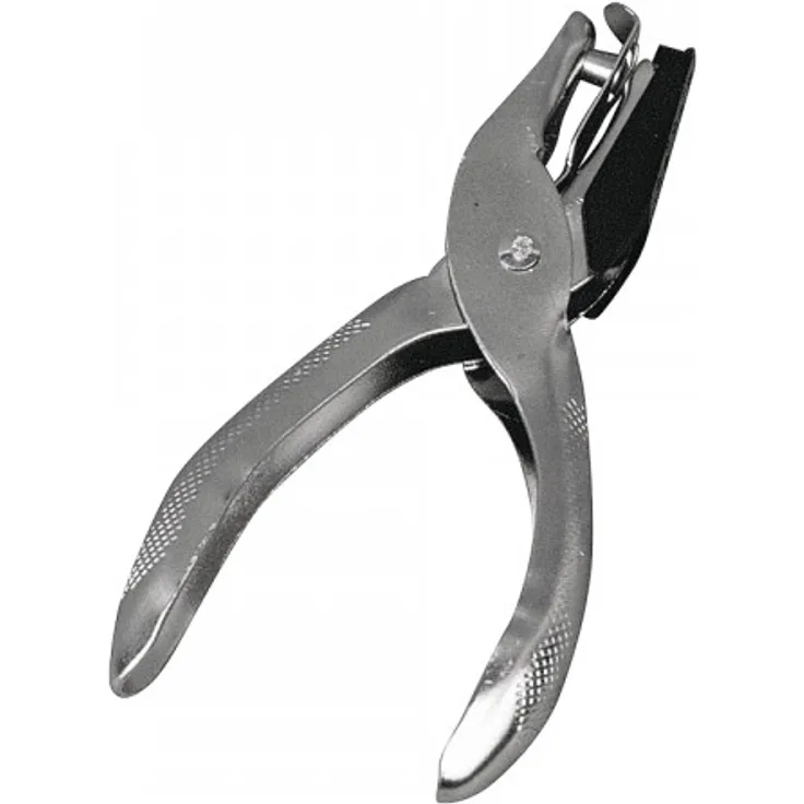 Rayher Hobby 8932300 Lochzange, Länge 12,5 cm, Lochdurchmesser 1,5 mm, Lochstanzer, Kartenentwerter, Metall-Lochzange, Stanzer