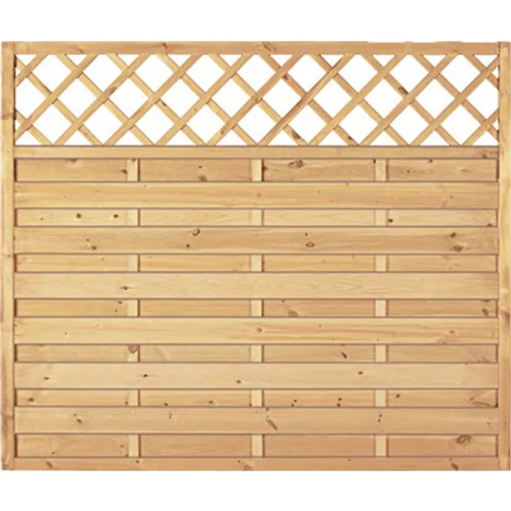 T & J Sichtschutzzaun Maxi Massiv Ranki grün 180 x 150 cm