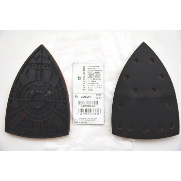 Bosch 2609001937 Schleifplatte für EasySander 12, PSM 80 A, PSM 100 A, PRIO, PSM 10.8, Kletthaftung – Bild 2