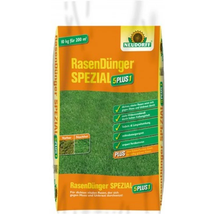 Neudorff RasenDünger SPEZIAL 5PLUS1 10 kg – Bild 1