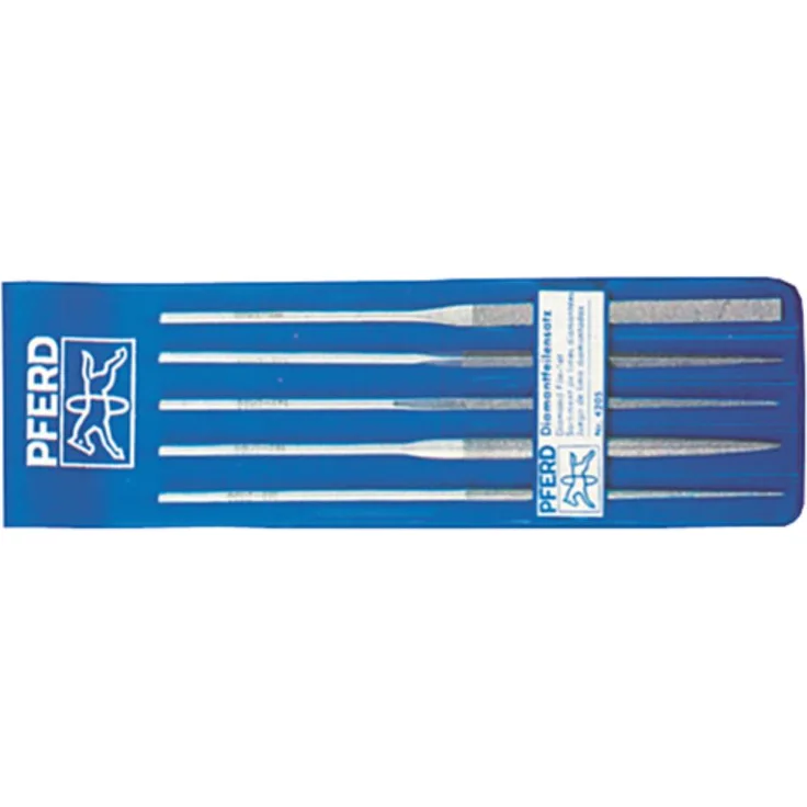 Pferd Nadelfeilen-Satz Diamant 140mm D126 5-teilig PFERD