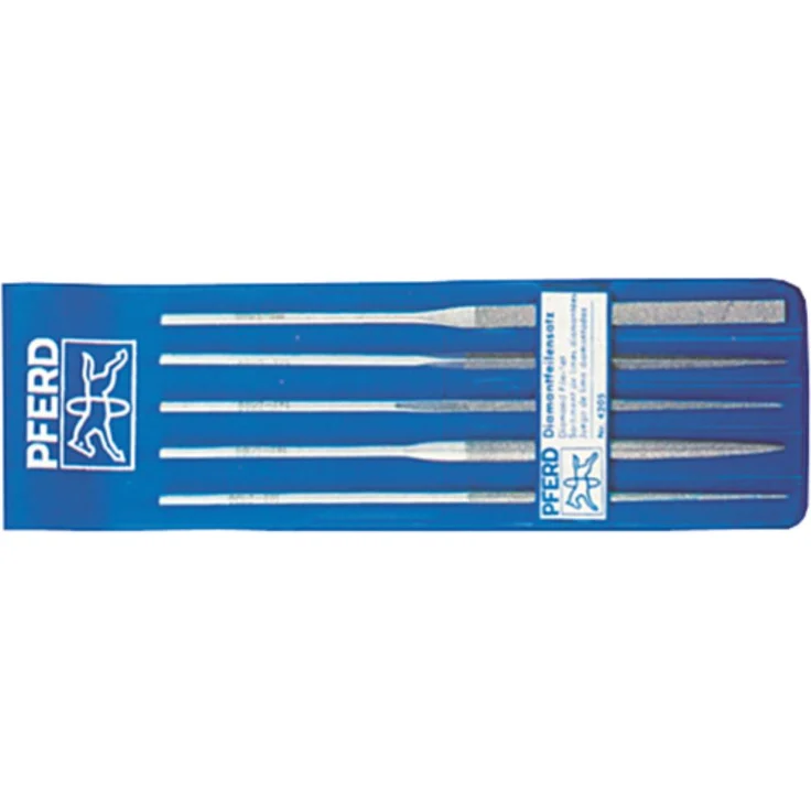 Pferd Nadelfeilen-Satz Diamant 140mm D126 5-teilig PFERD – Bild 1