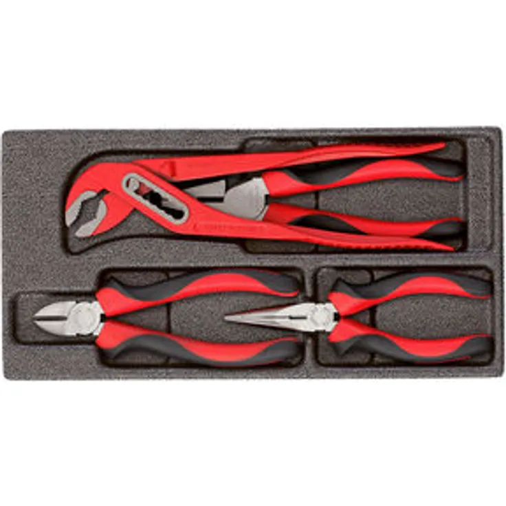 GEDORE red Zangen-Satz im 1-3 Schaumstoffmodul, 4-teilig