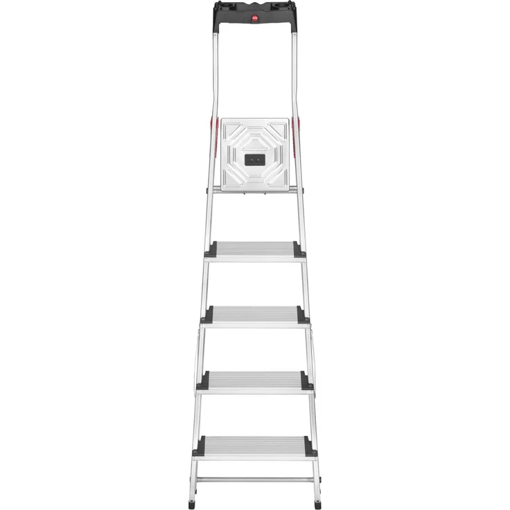 Hailo L80 ComfortLine, Alu-Sicherheits-Stehleiter, 5 Stufen – Bild 2