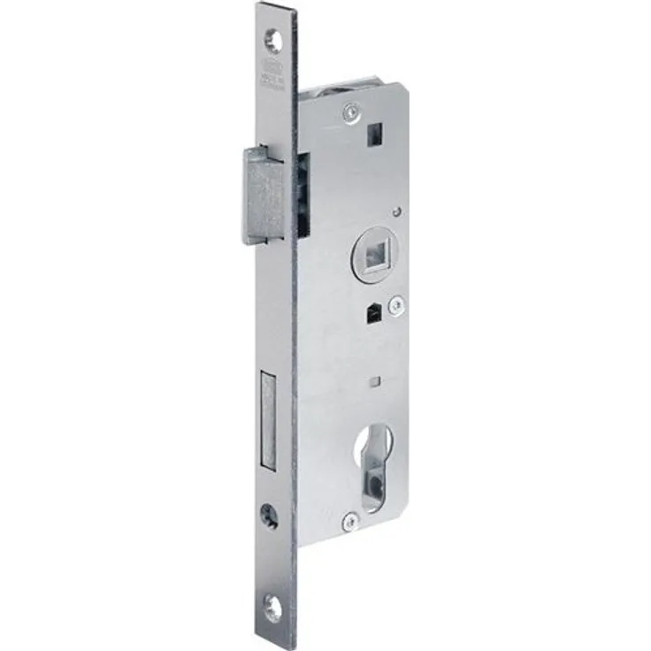 BKS Glastür-Einsteckschloss PZW 20/45/72/8mm DINlinks silber ktg.