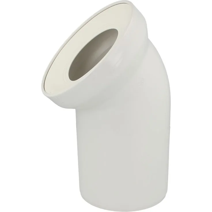 SANIT WC-Anschlussbogen 45 Grad DN100 weiß