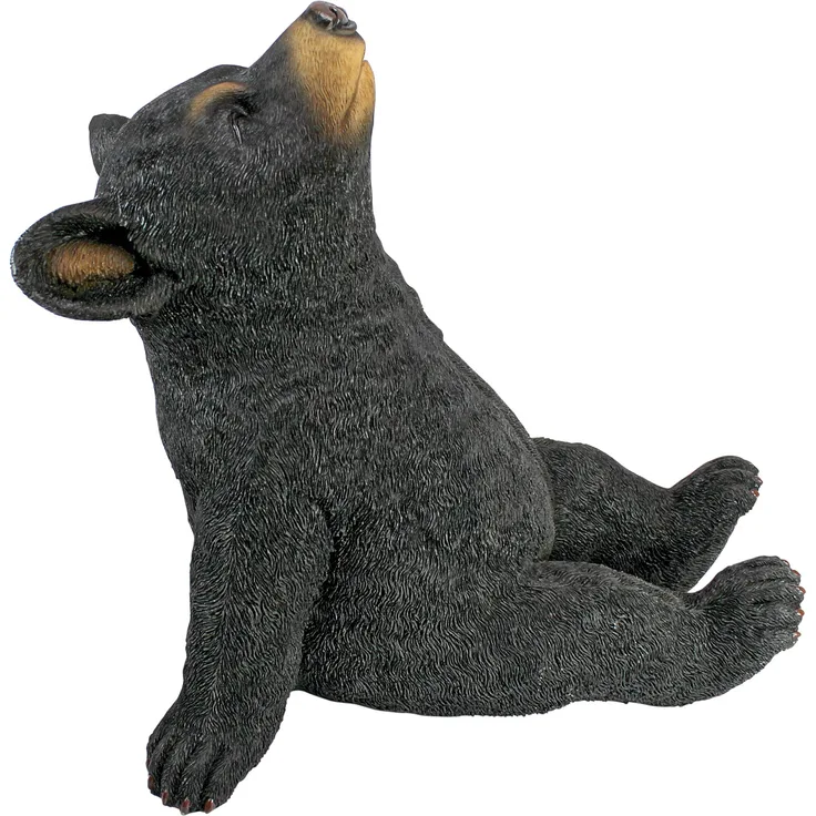 Design Toscano Sonnenstrahlen einfangendes Bärenbaby, Figur