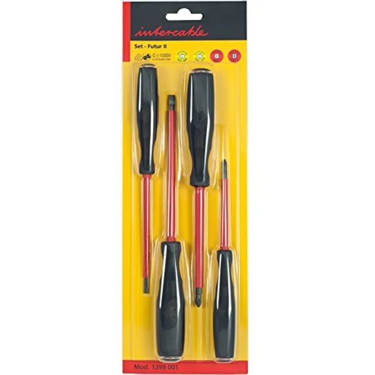 Intercable 1399001 Schraubendreher-Set, 2X Kreuz-Schlitz VDE