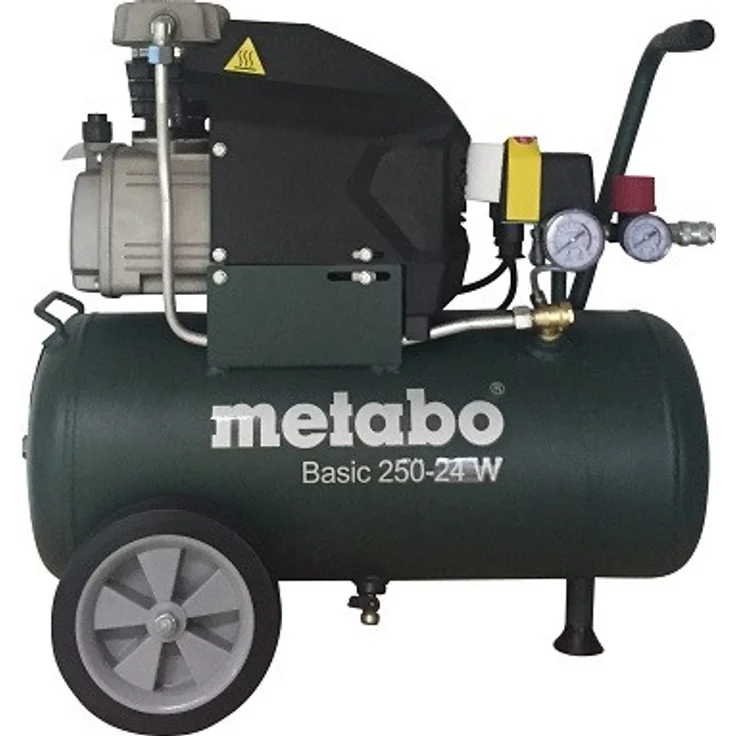 Metabo Kompressor Basic 250-24 W 8bar, 1,5kW, 24L, 2850/min-1, fahrbar – Bild 2