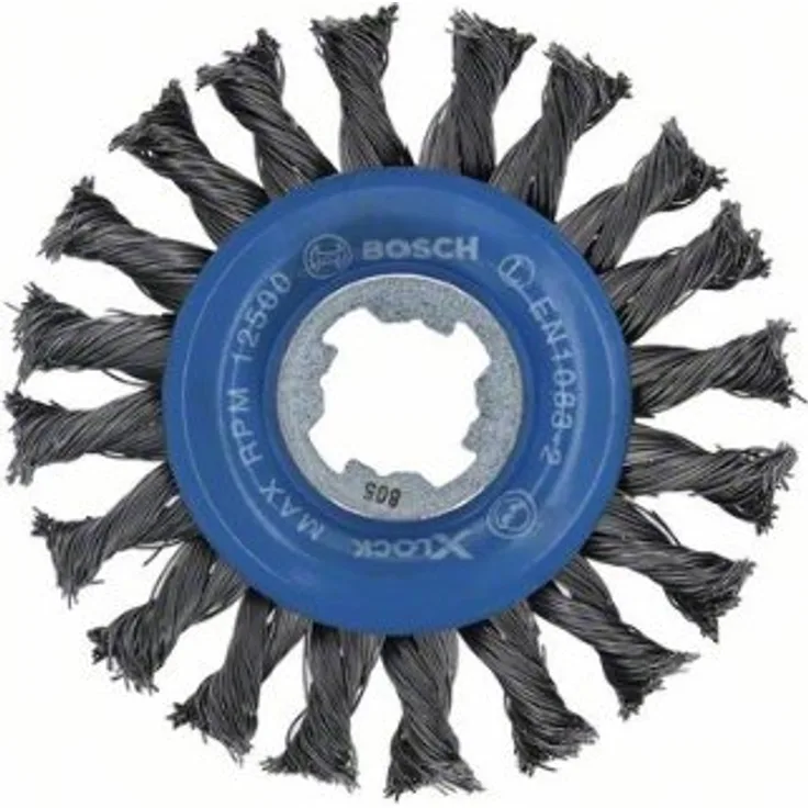 Bosch Professional Scheibenbürste gezopfter Draht Heavy (für Metall, X-LOCK, Ø 115 mm, Drahtstärke 0,5 mm) - Preisvergleich