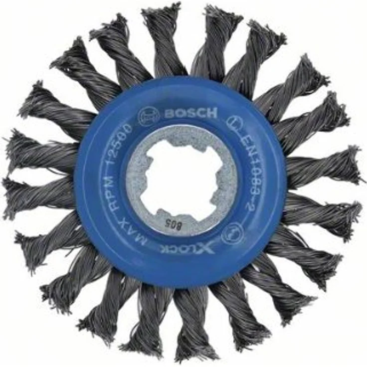 Bosch Professional Scheibenbürste gezopfter Draht Heavy (für Metall, X-LOCK, Ø 115 mm, Drahtstärke 0,5 mm) - Preisvergleich – Bild 1