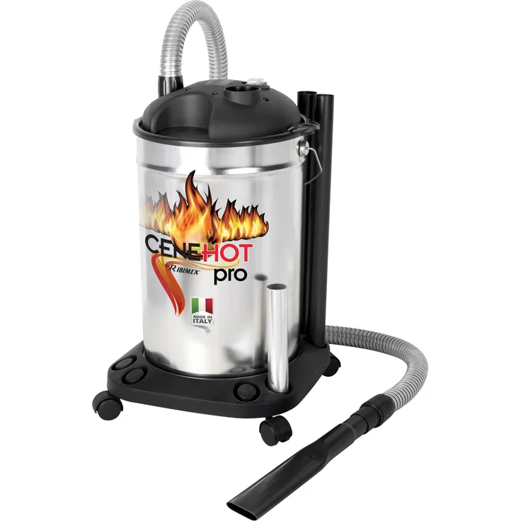 RIBITECH 2480 Aschesauger für kalte Asche, Edelstahl
