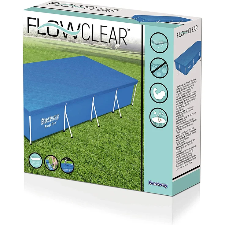 Bestway Abdeckplane 410 x 226 cm für Family Pools 58108 – Bild 3