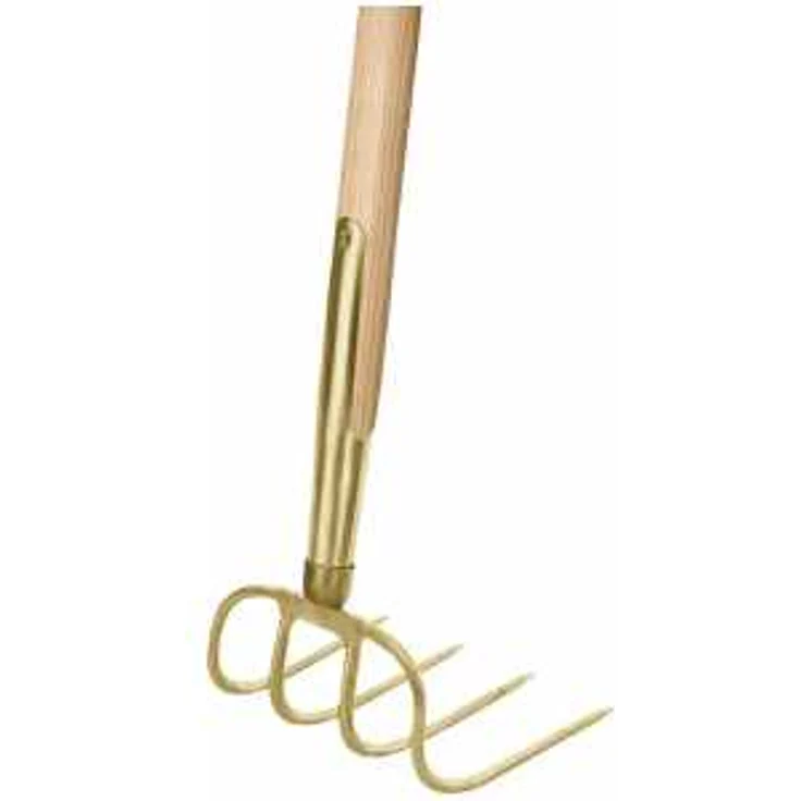 IDEAL-Dunghacke, gold, Schienenzwinge, Eschen-Langstiel 135 cm – Bild 1