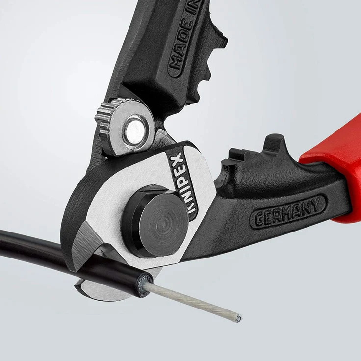 KNIPEX 95 62 190 Drahtseilschere geschmiedet mit Mehrkomponenten-Hüllen 190 mm – Bild 4