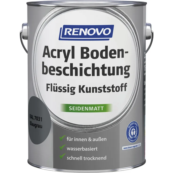 Renovo - Bodenbeschichtung, blaugrau, seidenmatt - grau