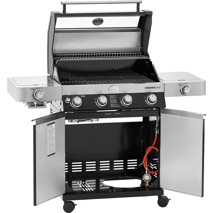 Rösle Gasgrill BBQ-Station Videro G4-S VARIO+ schwarz 50mbar mit Abdeckhaube – Bild 3