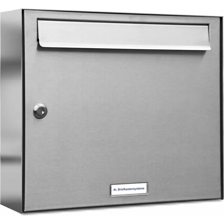 1er Edelstahl Briefkasten Anlage 1 Fach Wandbriefkasten Postkasten