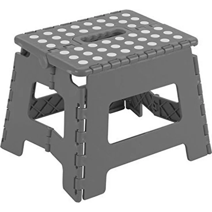 Arregui TB-039-G Hocker, zusammenklappbar, 29 x 22 x 39 cm, Grau