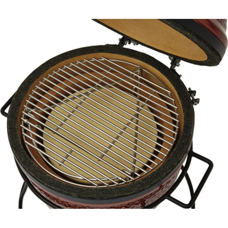 Kamado Joe - Junior Keramischer Holzkohlegrill, 34 cm, rot – Bild 2