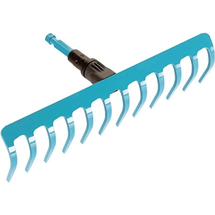 GARDENA combisystem-Rechen: Praktische Harke mit 12 Zinken, ideales Gartenzubehör zum Rechen, Unkrautentfernen und zur Bodenbearbeitung, Arbeitsbreite 30 cm, passend zu allen cs-Stielen (3177-20) – Bild 1