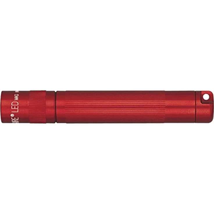 Maglite Mini-Taschenlampe Mag-Lite LED Solitaire bis zu 47 Lumen, cm Mini Taschenlampe, inkl. Micro-Batterie und Schlüsselanhängerschlaufe, rot, SJ3A036