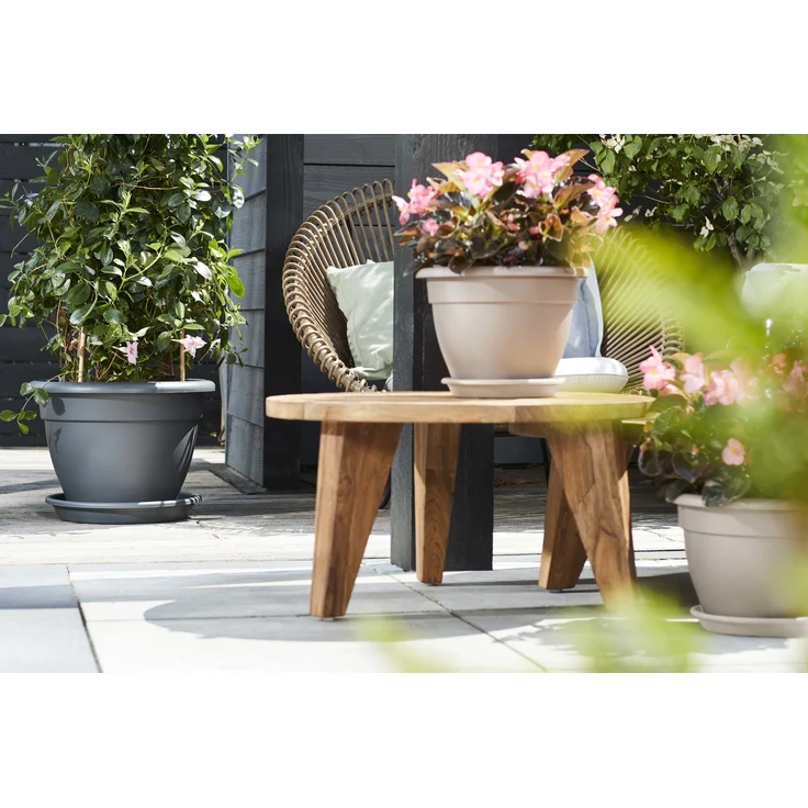 Elho Universal Untersetzer Rund 48 - Anthrazit - Drinnen & Draußen - Ø 48 x H 6.9 cm – Bild 1