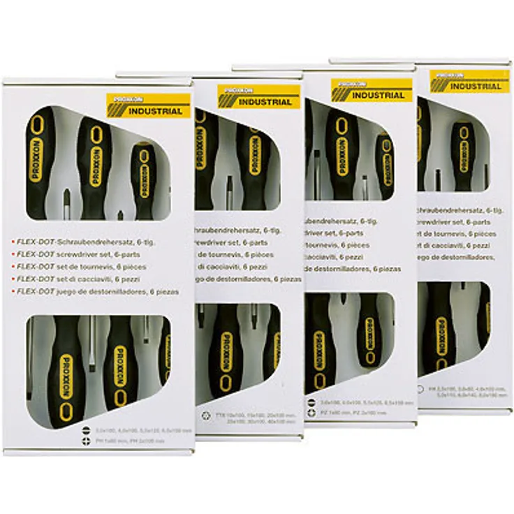 Proxxon FLEX DOT Schraubendrehersätze, 6 teilig.