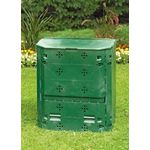 JUWEL Komposter mit Deckel Bio 400 starkwandig wärmeisolierend 400 l gute Belüftung 2 große Entnahmeklappen