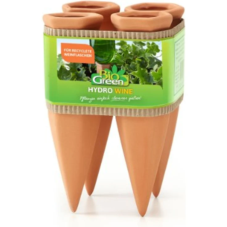 Bio Green Pflanzen Bewässerung Wine Tonkegel, terracotta-grün - für Wein Flaschen Bewässerungszubehör