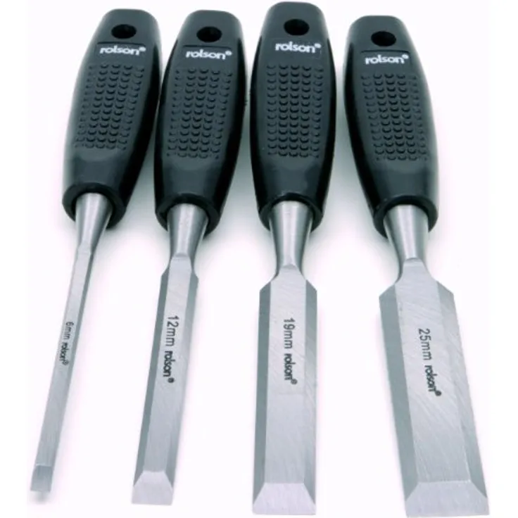 Rolson 56159 Holzmeißel-Set 4 Teile