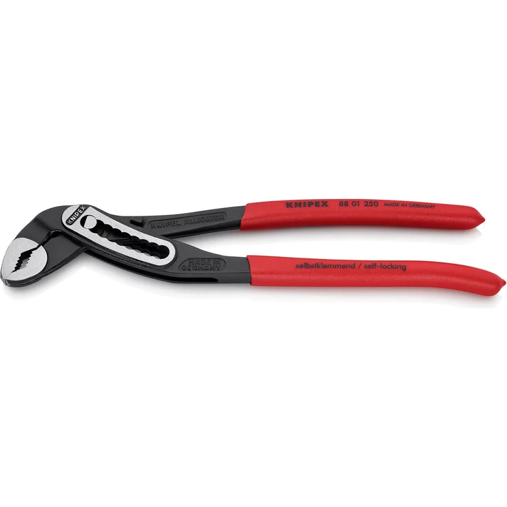 KNIPEX 88 01 250 Alligator Wasserpumpenzange schwarz atramentiert mit rutschhemmendem Kunststoff überzogen 250 mm – Bild 1