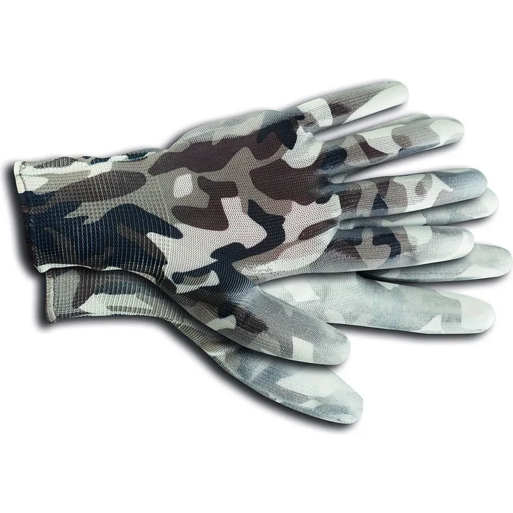 KIXX Nylon-Polyurethan Handschuh Camouflage, Weiß, 9
