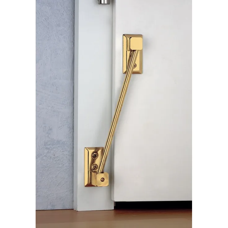 BURG-WÄCHTER Türheber, Verstellbare Hubhöhe 9 - 16mm, Mit Schrauben und Montageanleitung, THM 68 SB, Vermessingt