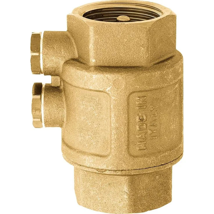 Geka 5796SB Zwischenventile 2x IG G 1 1/4 Zoll Entleerungsschrauben aus Messing, Gold, 18 x 8 x 13 cm Bewässerungszubehör