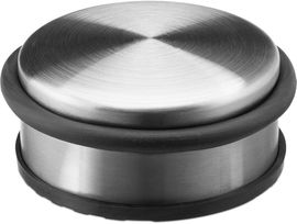 Türstopper Edelstahl Boden, Türfeststeller mit Gummiring