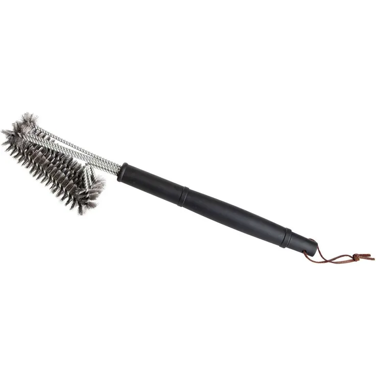 Allgrill BBQ Grillbürste mit Edelstahlborsten 44 cm längs Grillreinigung