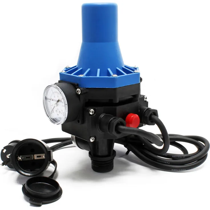 WilTec Druckschalter mit Kabel SKD-3 230V 1-phasig Pumpensteuerung Druckwächter für Hauswasserwerk Brunnen
