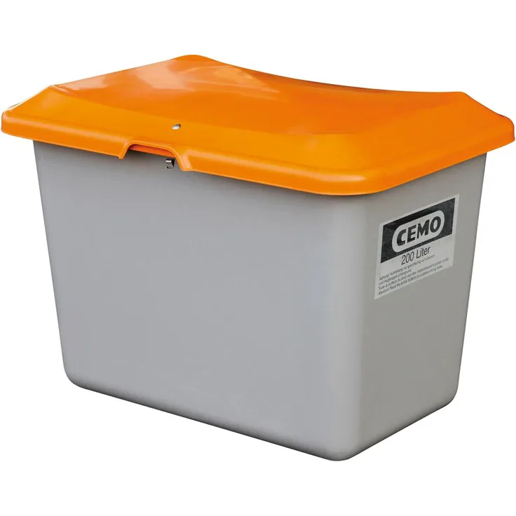 Cemo Streugutbehälter 200l grau ohne Entnahmeöffnung