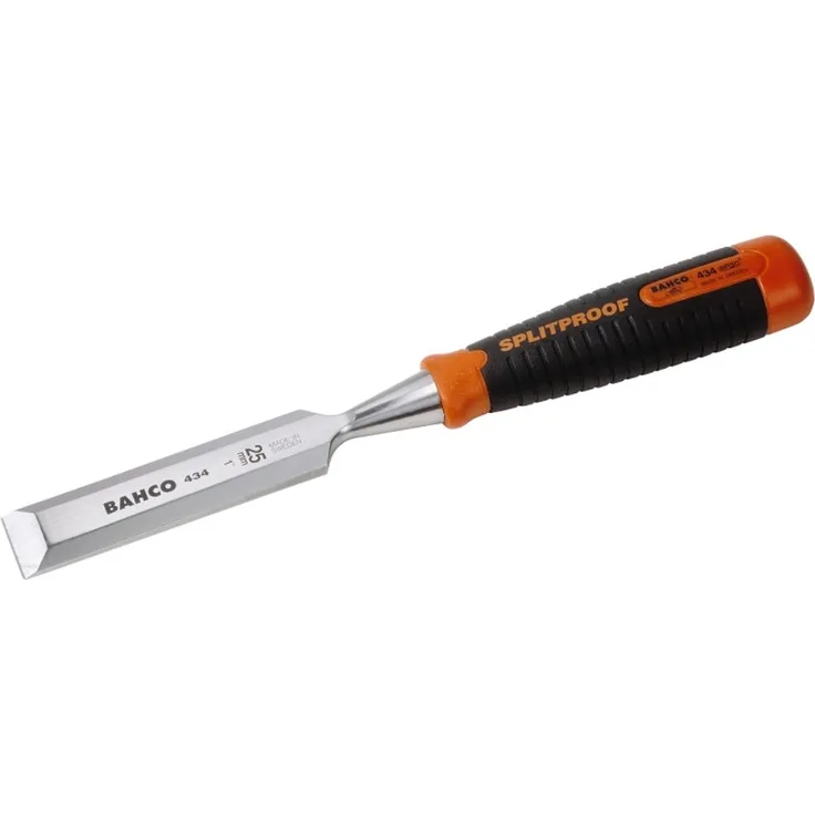 Bahco 434-25 BH434-25 Stechbeitel ERGO 25x140mm mit 2-Komponenten Heft, Mehrfarbig