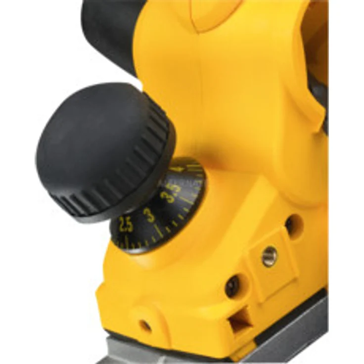 DeWalt Elektrohobel- Hobel (1,050 Watt, Hobelbreite 82 mm, max. Hobeltiefe 4 mm, Hobelstärke in 1-10 mm-Schritten schnell und präzise einstellbar, für harte Holzarten geeignet, inkl. Zubehör) D26500 – Bild 2