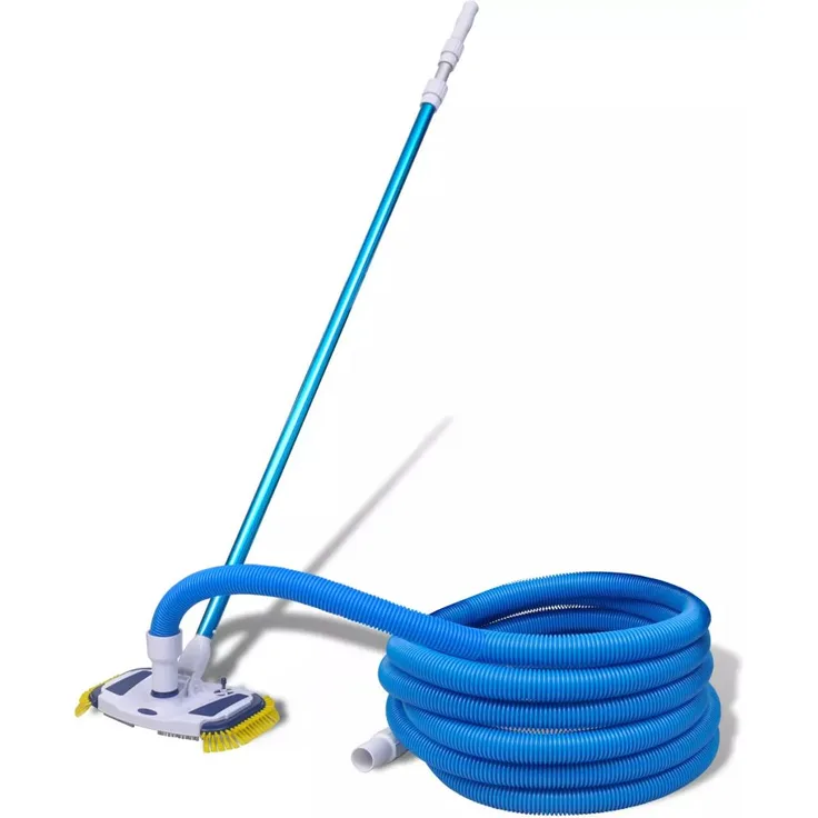 VidaXL Pool Set Schwimmbad Teleskopstange Bodensauger Schlauch