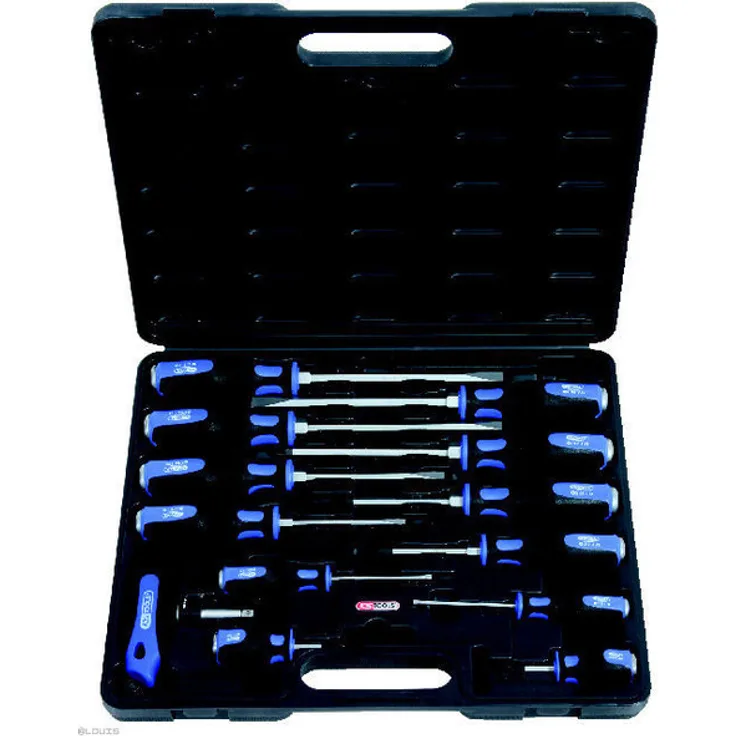 KS TOOLS SCHRAUBENDREHER SATZ, 13TLG. (PH  SLOT) 4KANT-ANTRIEB U. 6KANT-KLINGE, IM PE-K