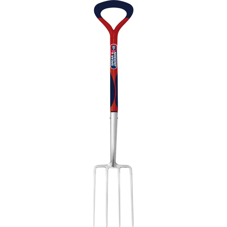 Spear & Jackson 1990EL-09 Grabegabel Select aus Edelstahl, silber