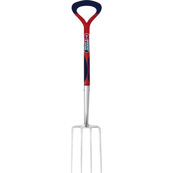 Spear & Jackson 1990EL-09 Grabegabel Select aus Edelstahl, silber