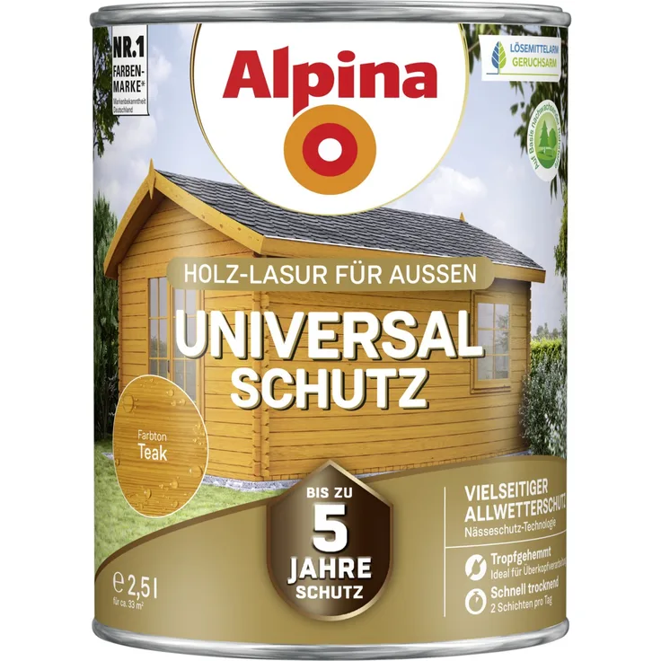 Alpina Universal-Schutz 2,5 l, teak
