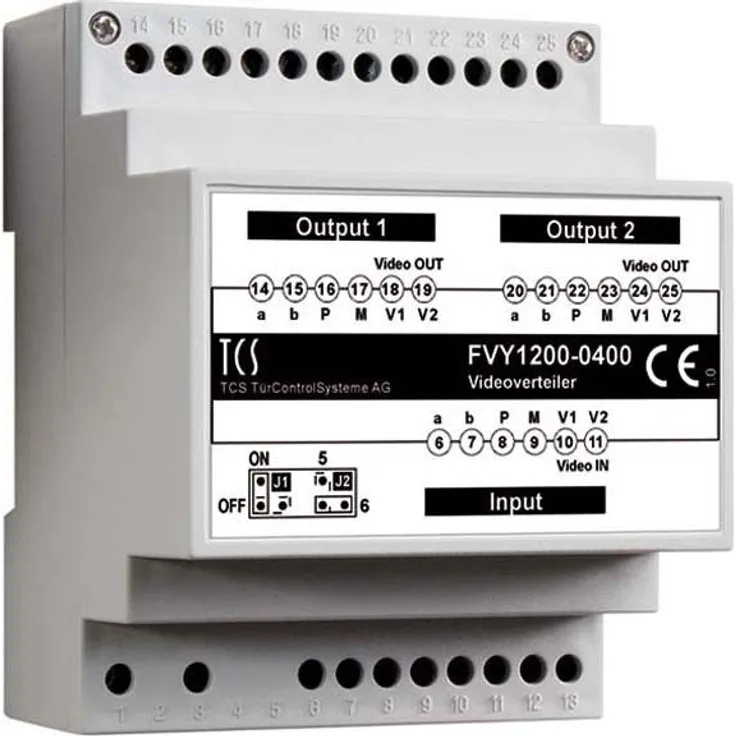 TCS Videoverteiler 2-Fach 4TE, FVY1200-0400