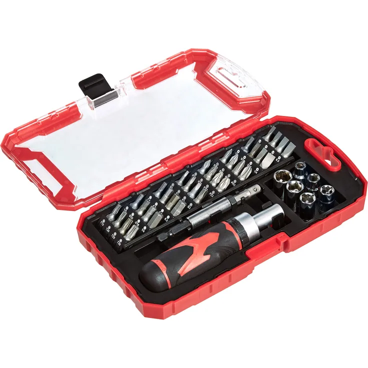 AmazonBasics ? Magnetisches Ratschen-Schraubendreher-Set, 41-teilig